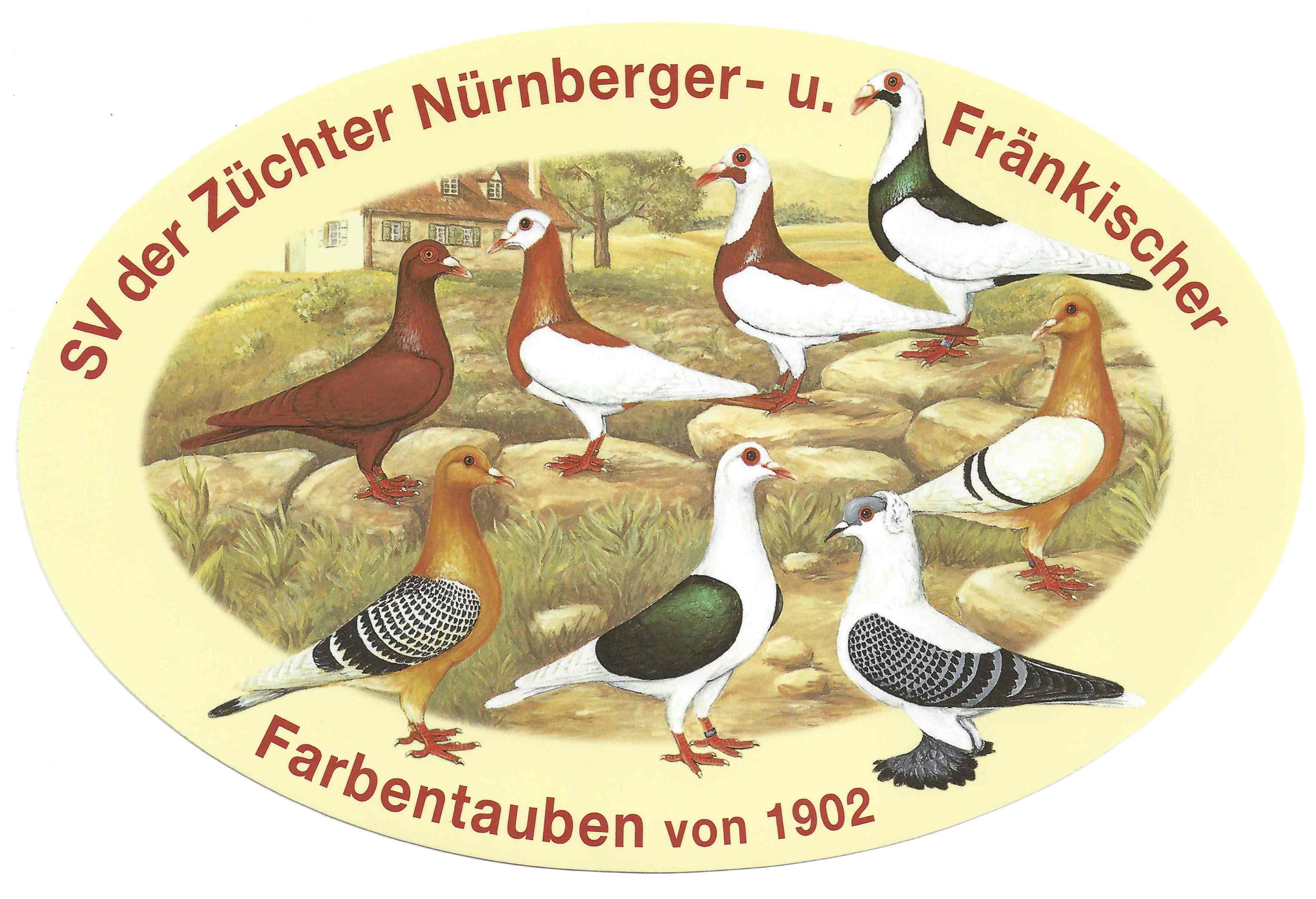 SV-Logo Nürnberger und Fränkische Farbentauben